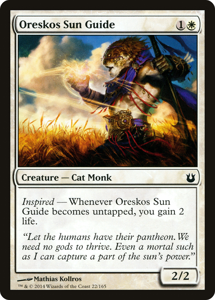 Image of Oreskos Sun Guide (BNG-022) - Born of the Gods Foil