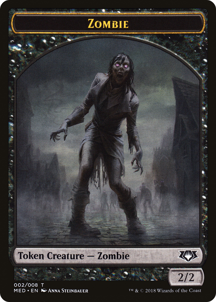 Image of Zombie Token (MED-002) - Mythic Edition Tokens