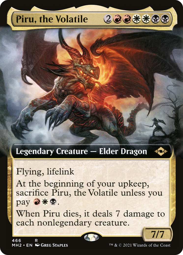 Image of Piru, the Volatile (Extended Art) (MH2-466) - Modern Horizons 2: (Extended Art)