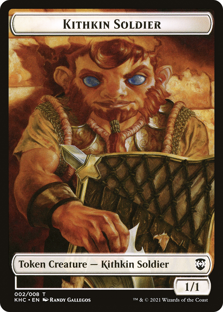 Image of Kithkin Soldier (TKHC-002) - Kaldheim Commander Tokens