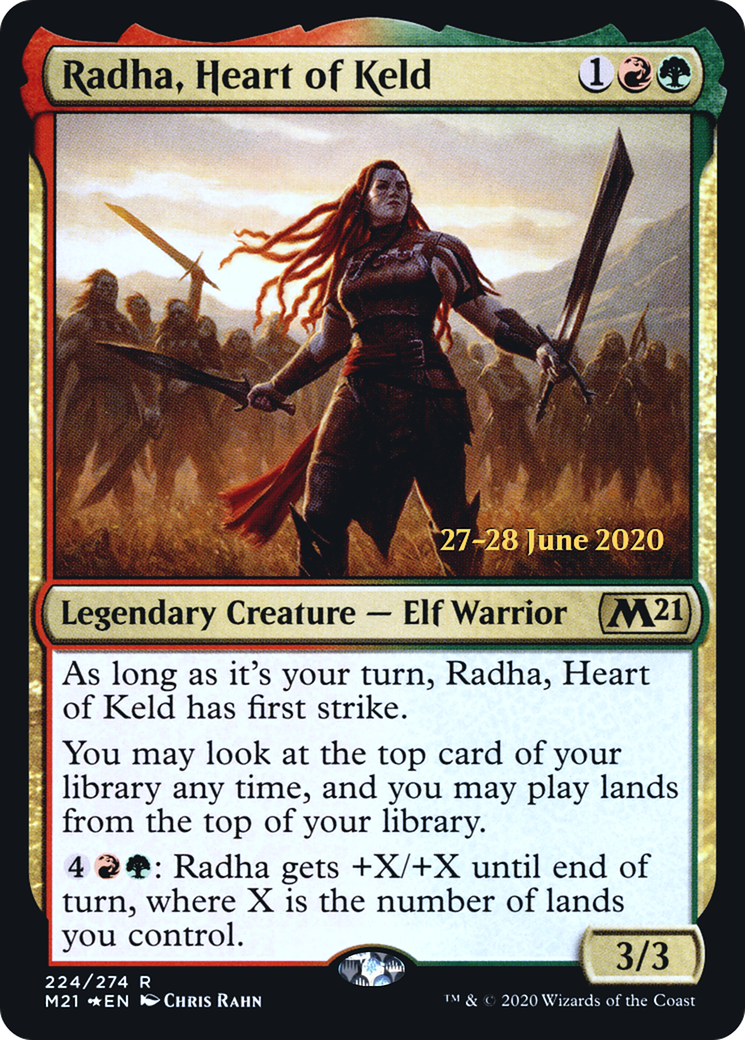 Image of Radha, Heart of Keld (PRE-224) - Core Set 2021 Promos Foil