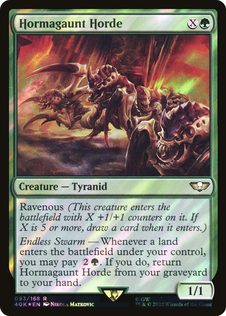 Image of Hormagaunt Horde (Surge Foil) (40K-093) - Warhammer 40,000 Commander Foil