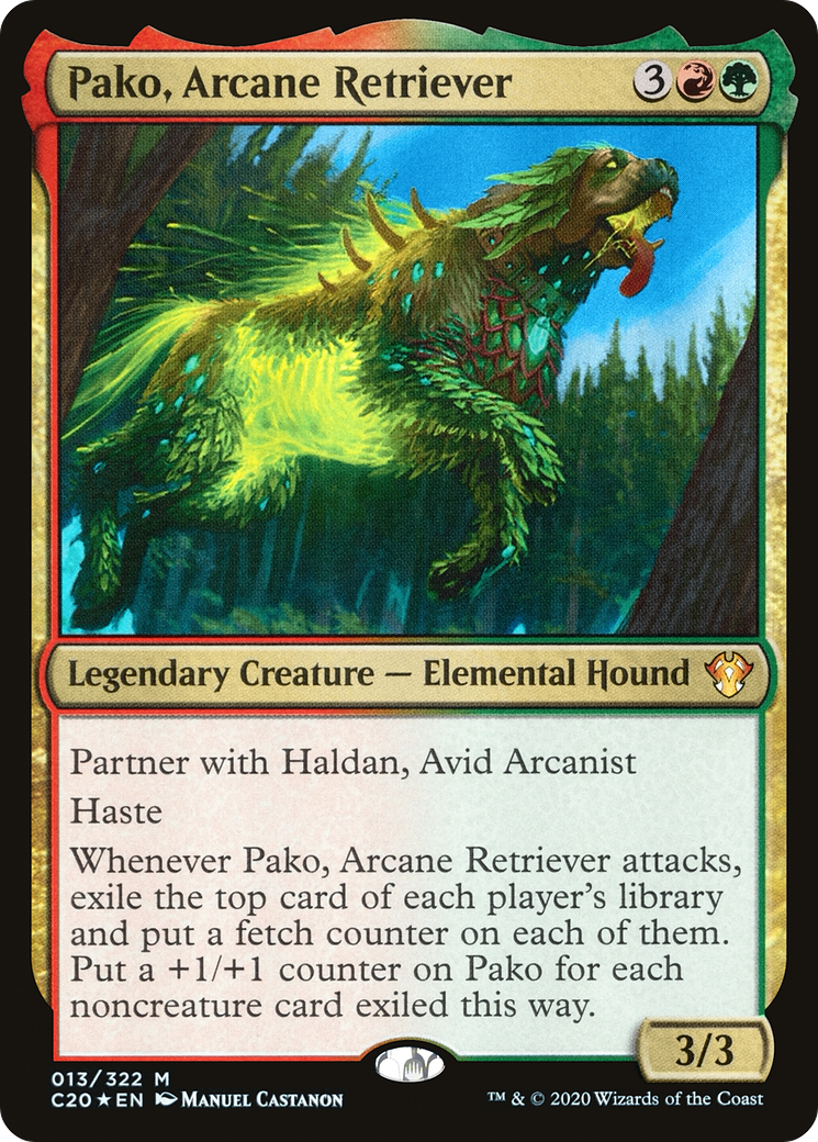 Image of Pako, Arcane Retriever (C20-013) - Commander 2020 Foil