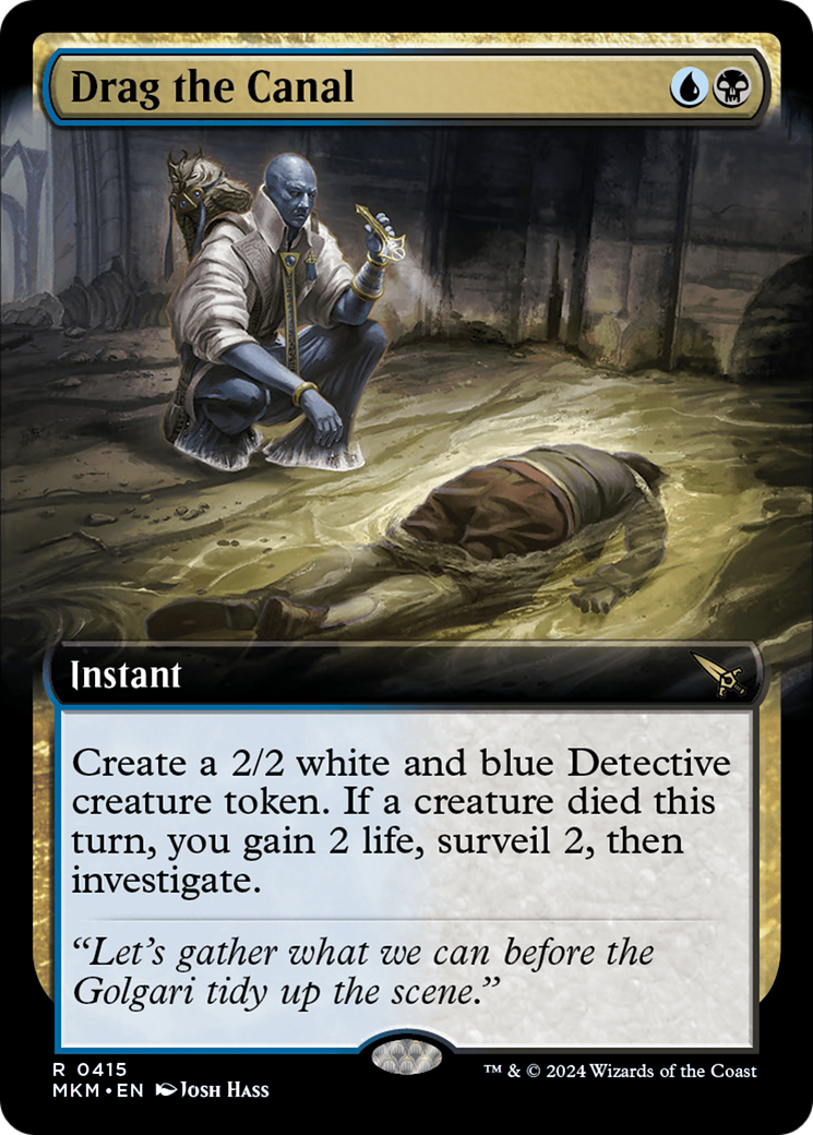 Image of Drag the Canal (Extended Art) (MKM-415) - Murders at Karlov Manor: (Extended Art) Foil