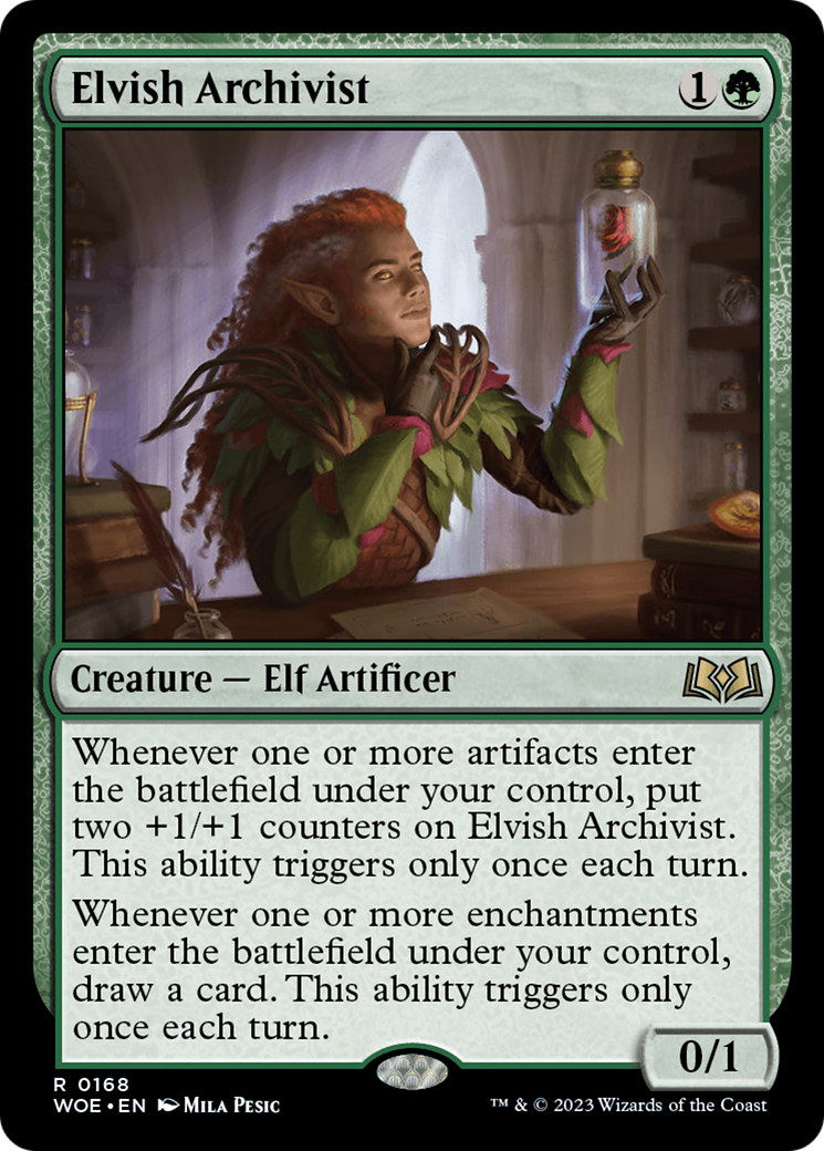 Image of Elvish Archivist (WOE-168) - Wilds of Eldraine