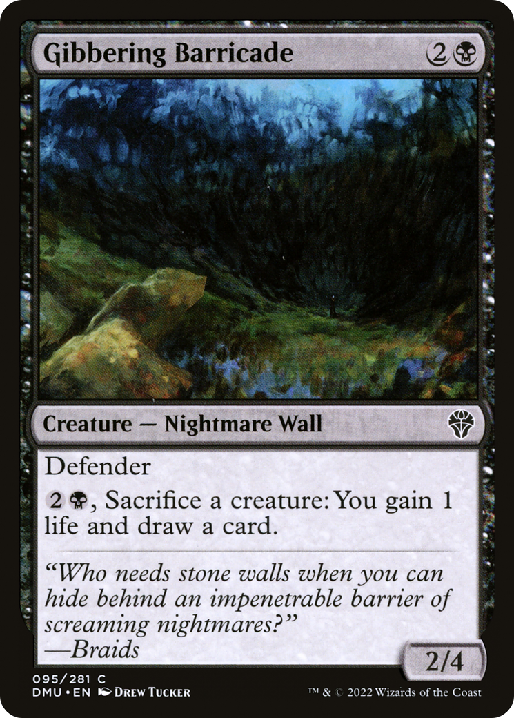 Image of Gibbering Barricade (DMU-095) - Dominaria United Foil
