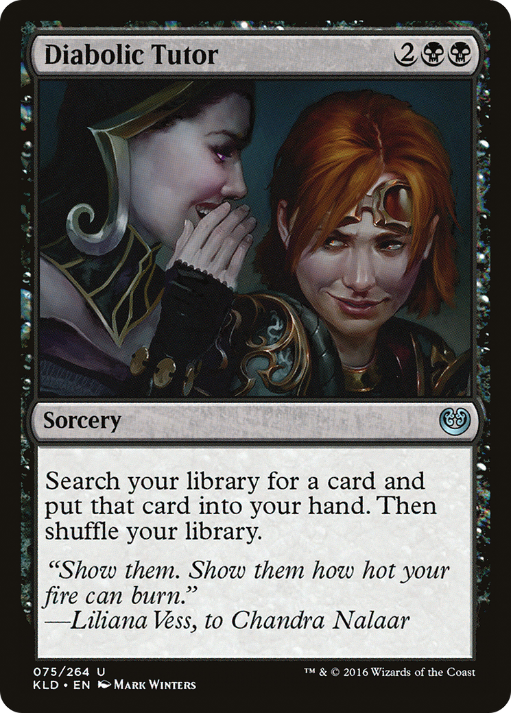 Image of Diabolic Tutor (KLD-075) - Kaladesh Foil