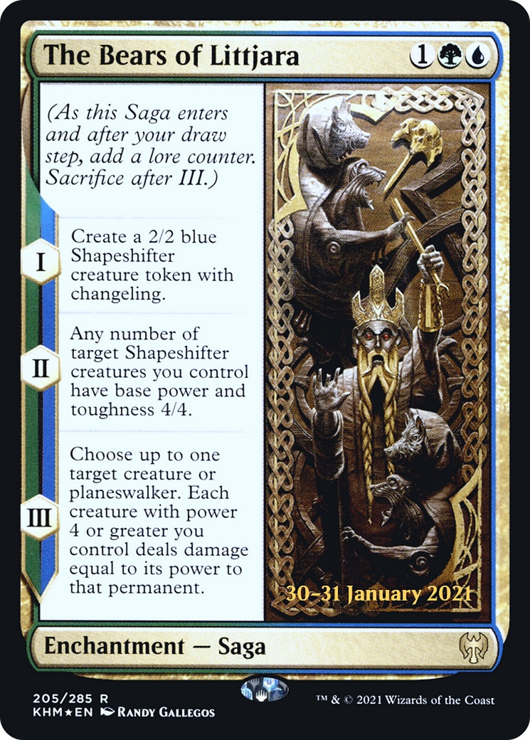 Image of The Bears of Littjara (PRE-205) - Kaldheim Promos Foil
