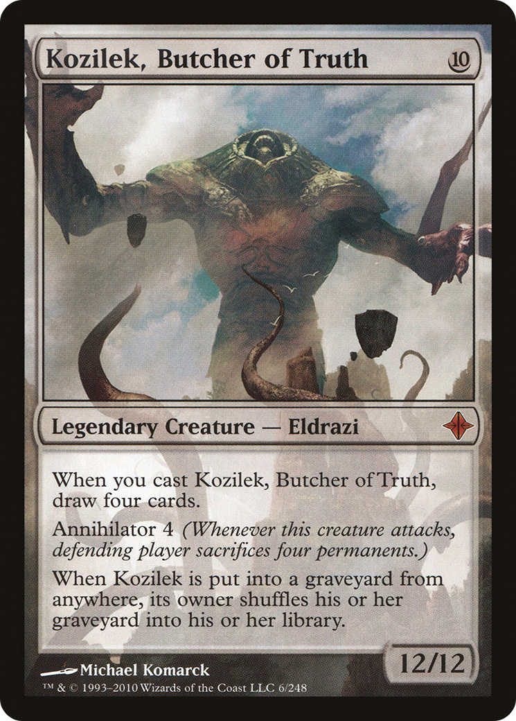 Image of Kozilek, Butcher of Truth (ROE-006) - Rise of the Eldrazi