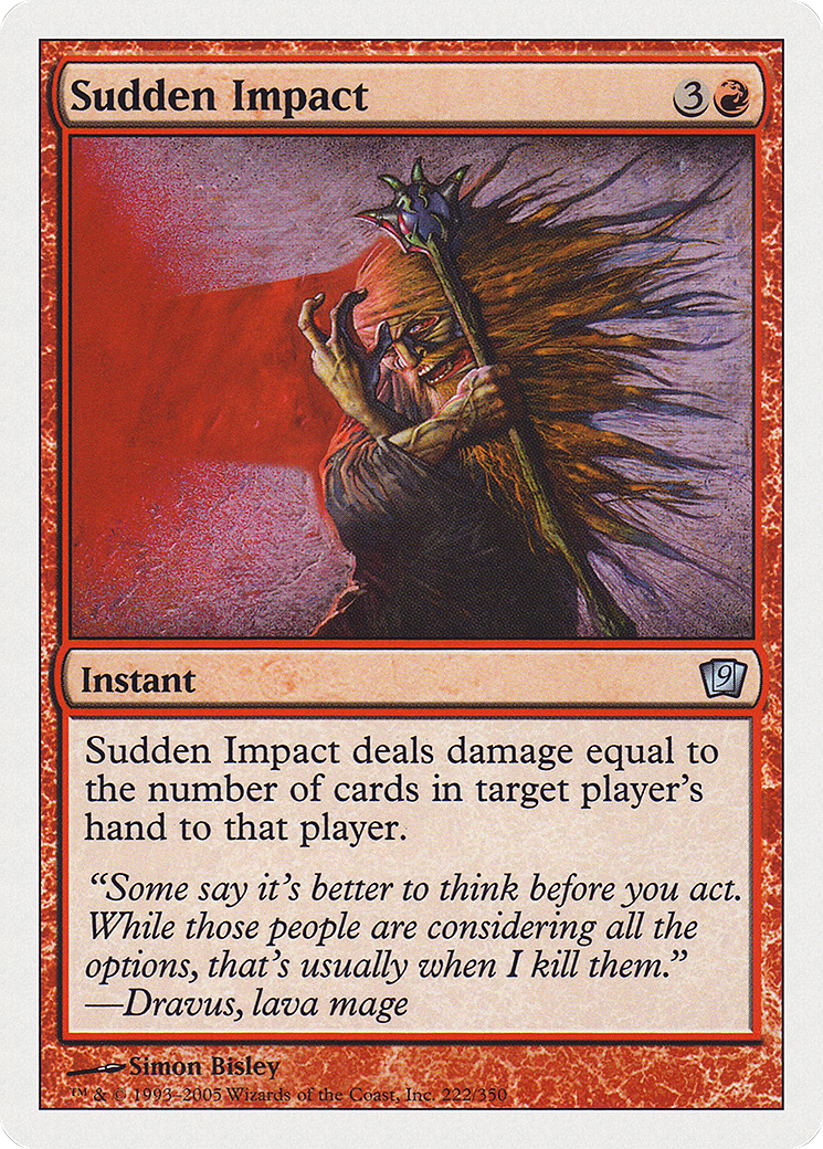 Image of Sudden Impact (9ED-222★) - 9th Edition Foil