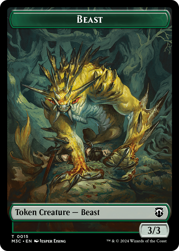 Image of Beast (TM3C-015) - Modern Horizons 3 Commander Tokens Foil