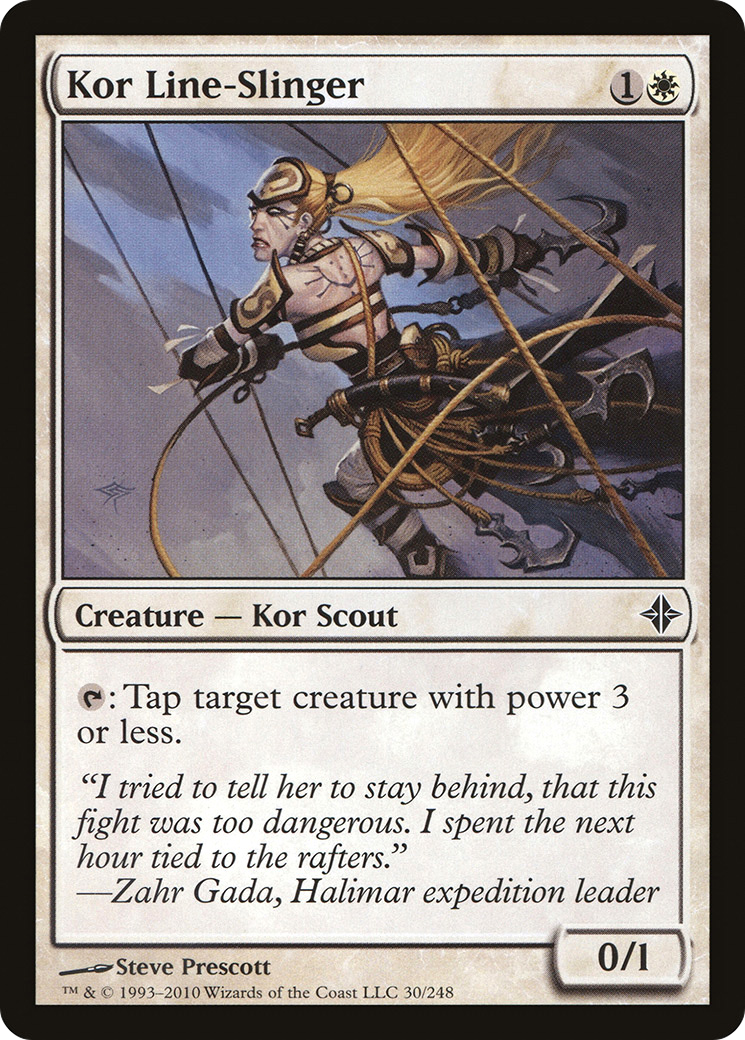 Image of Kor Line-Slinger (ROE-030) - Rise of the Eldrazi Foil