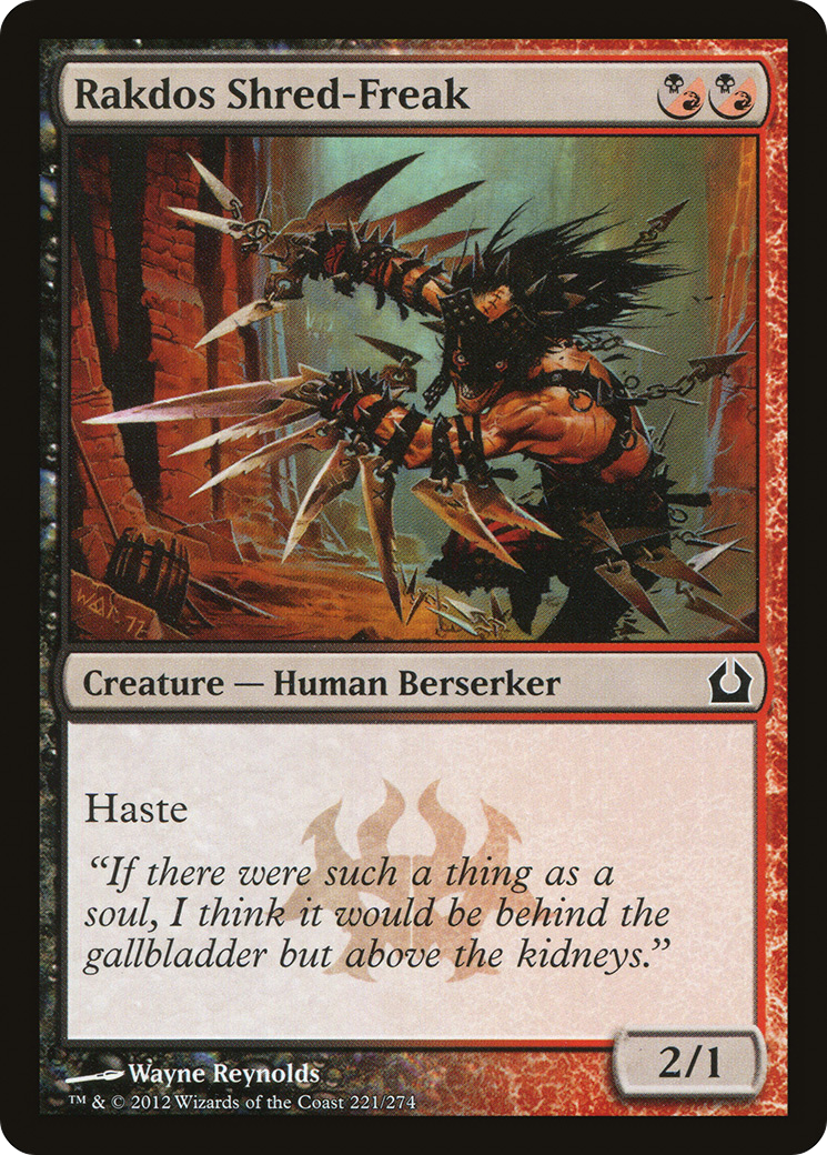 Image of Rakdos Shred-Freak (RTR-221) - Return to Ravnica