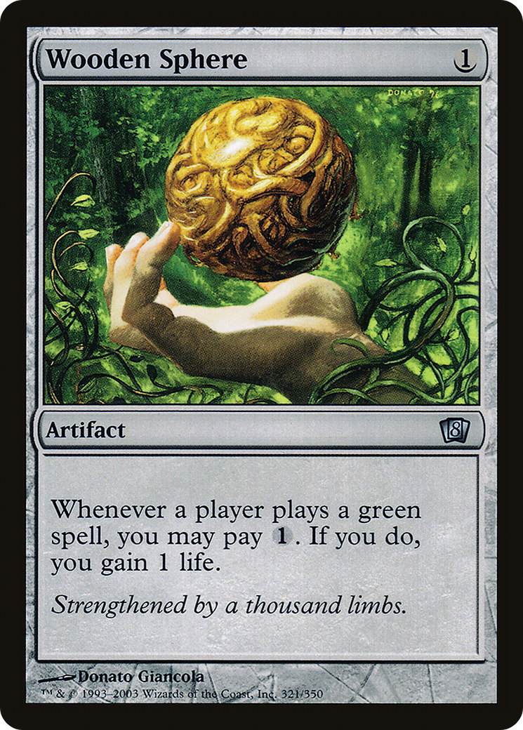 Image of Wooden Sphere (8ED-321) - 8th Edition Foil