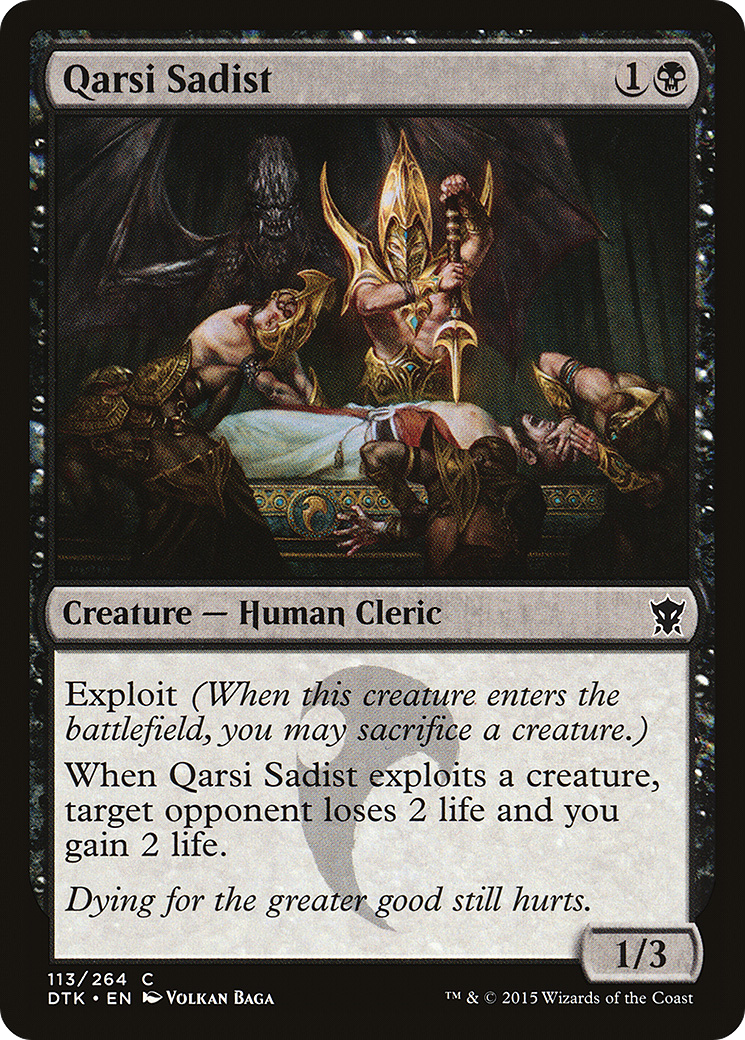 Image of Qarsi Sadist (DTK-113) - Dragons of Tarkir Foil