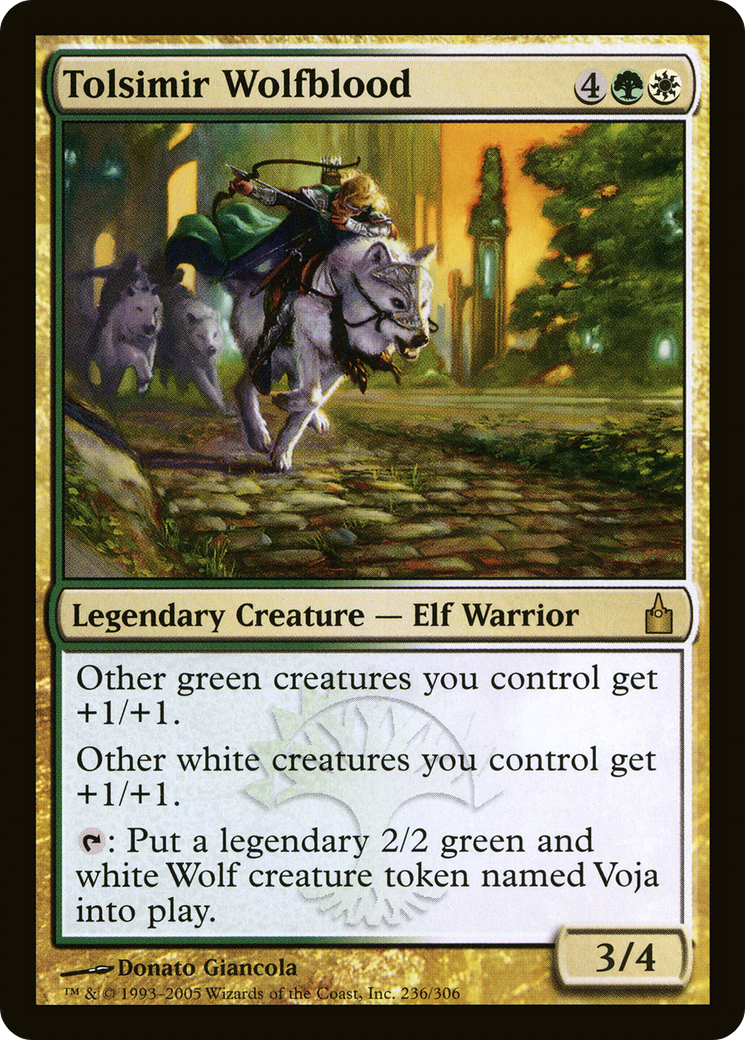 Image of Tolsimir Wolfblood (RAV-236) - Ravnica: City of Guilds Foil