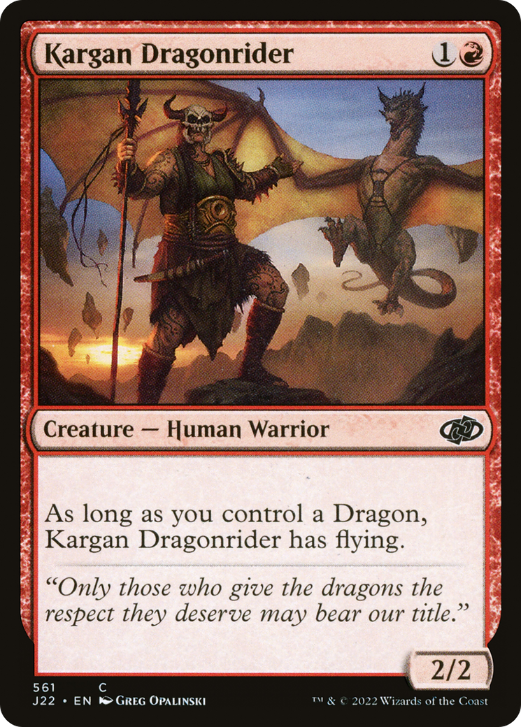 Image of Kargan Dragonrider (J22-561) - Jumpstart 2022