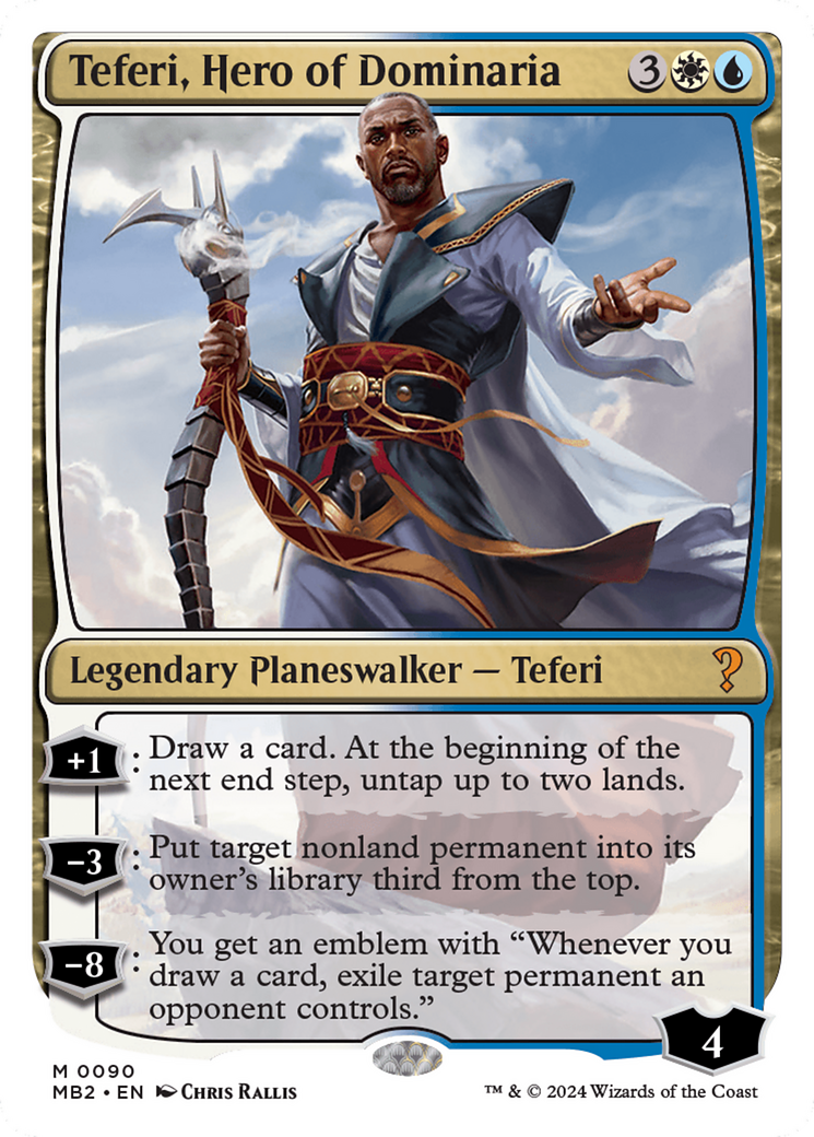 Image of Teferi, Hero of Dominaria (White Border) (MB2-090) - Mystery Booster 2