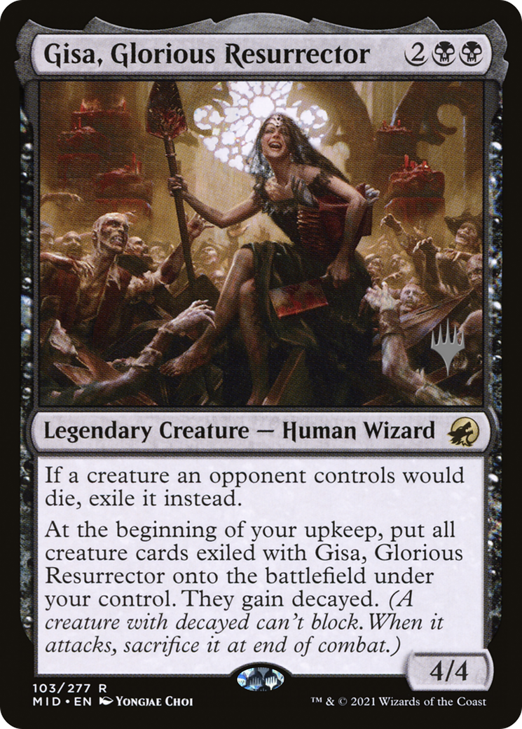 Image of Gisa, Glorious Resurrector (PPMID-103) - Innistrad: Midnight Hunt Promos Foil