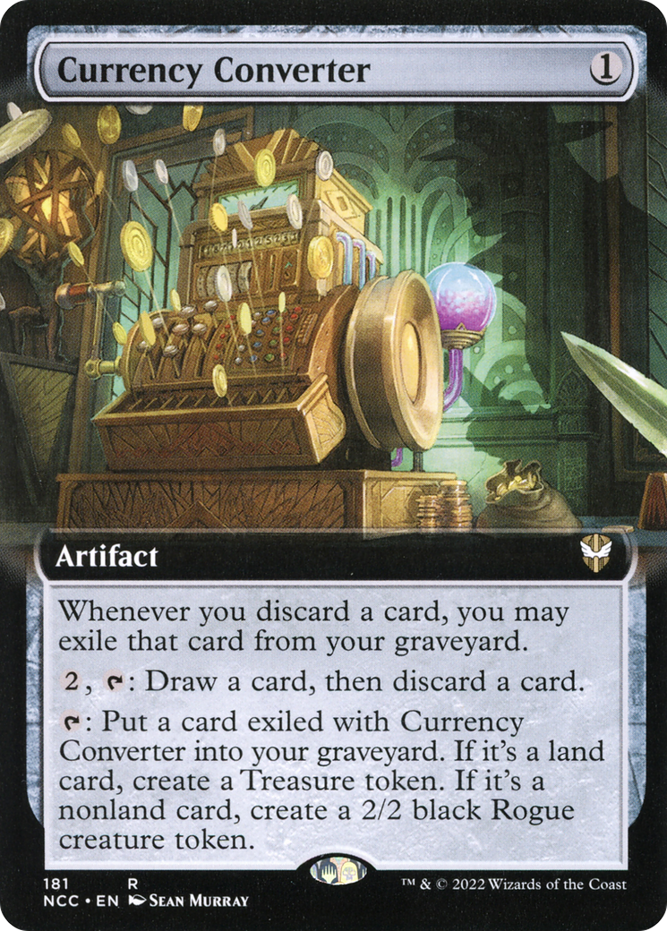 Image of Currency Converter (Extended Art) (NCC-181) - New Capenna Commander: (Extended Art)
