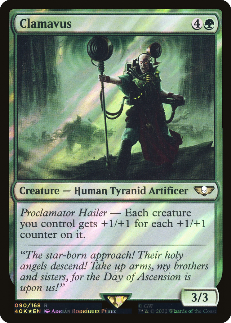 Image of Clamavus (Surge Foil) (40K-090) - Warhammer 40,000 Commander Foil