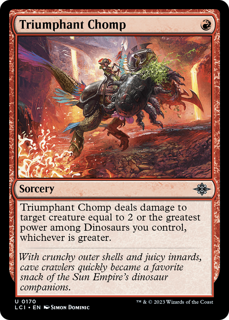 Image of Triumphant Chomp (LCI-170) - The Lost Caverns of Ixalan