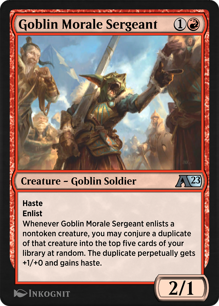 Image of Goblin Morale Sergeant (YDMU-014) - Alchemy: Dominaria