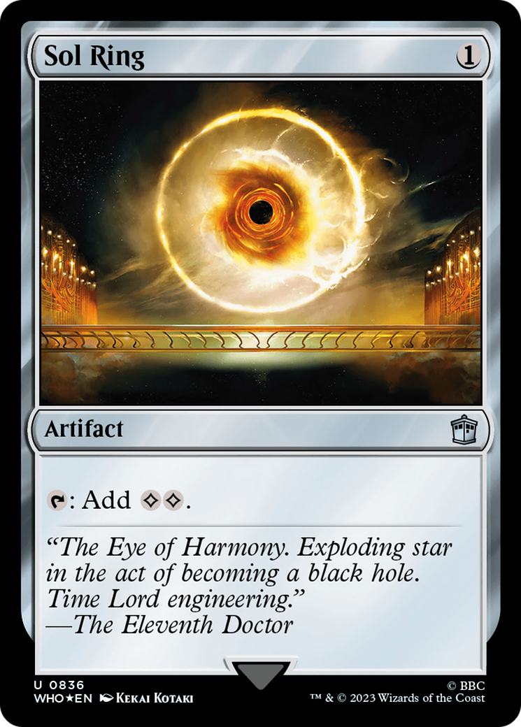 Image of Sol Ring (Surge Foil) (WHO-836) - Doctor Who Foil