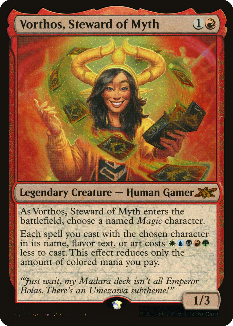 Image of Vorthos, Steward of Myth (Galaxy Foil) (UNF-412) - Unfinity Foil