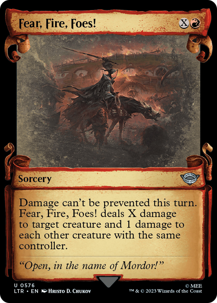Image of Fear, Fire, Foes! (Showcase Scrolls) (LTR-576) - The Lord of the Rings: Tales of Middle-earth: (Showcase)
