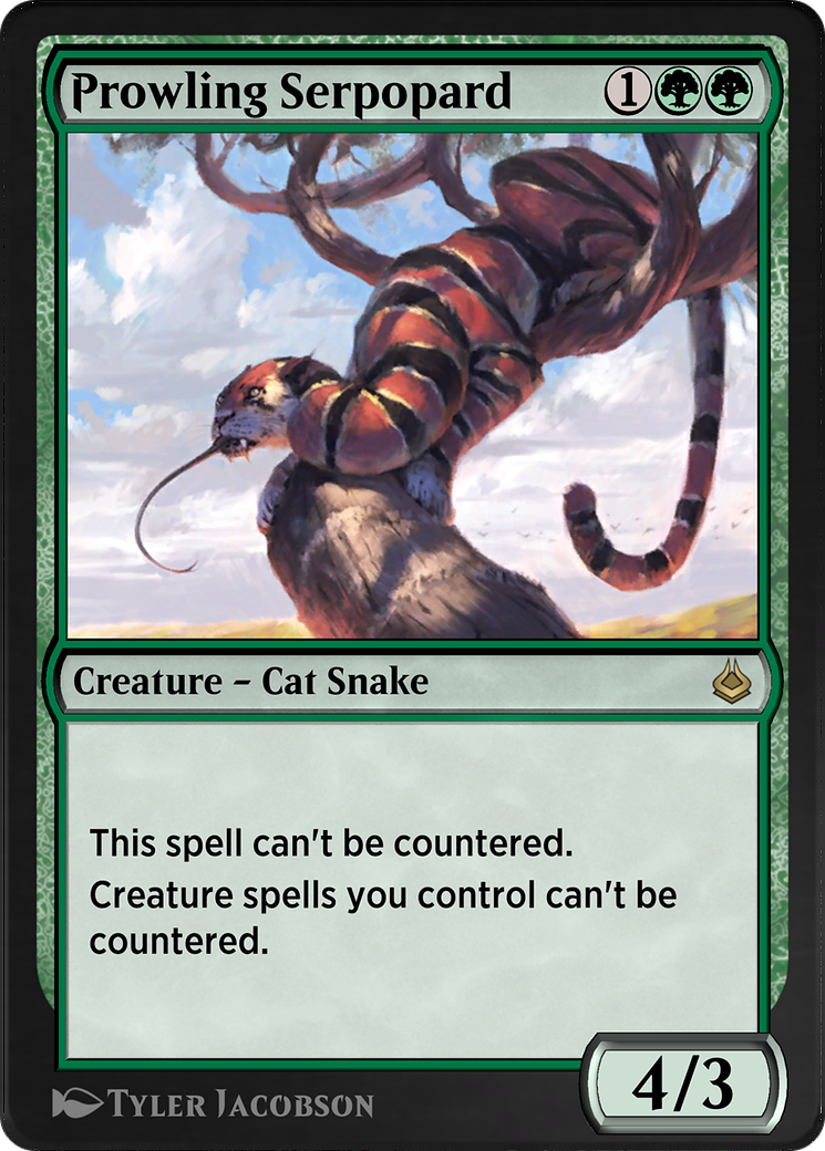 Image of Prowling Serpopard (AKR-209) - Amonkhet Remastered