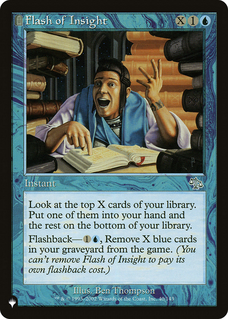 Image of Flash of Insight (LIST-JUD-40) - The List: (tombstone)