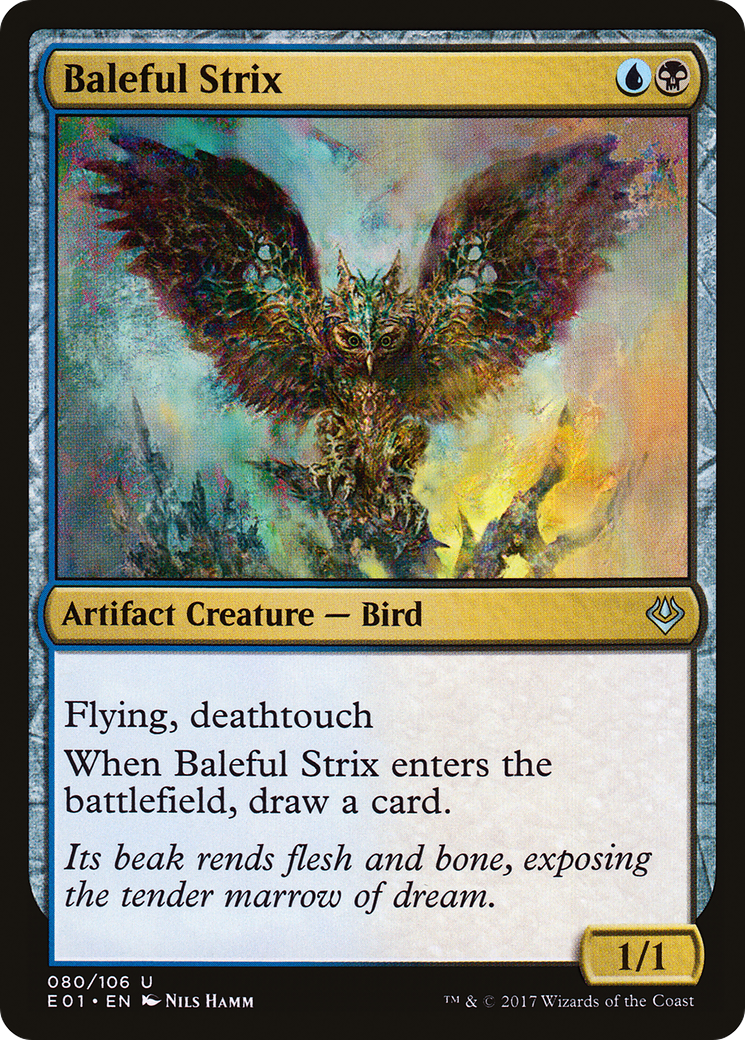 Image of Baleful Strix (AC2-080) - Archenemy: Nicol Bolas