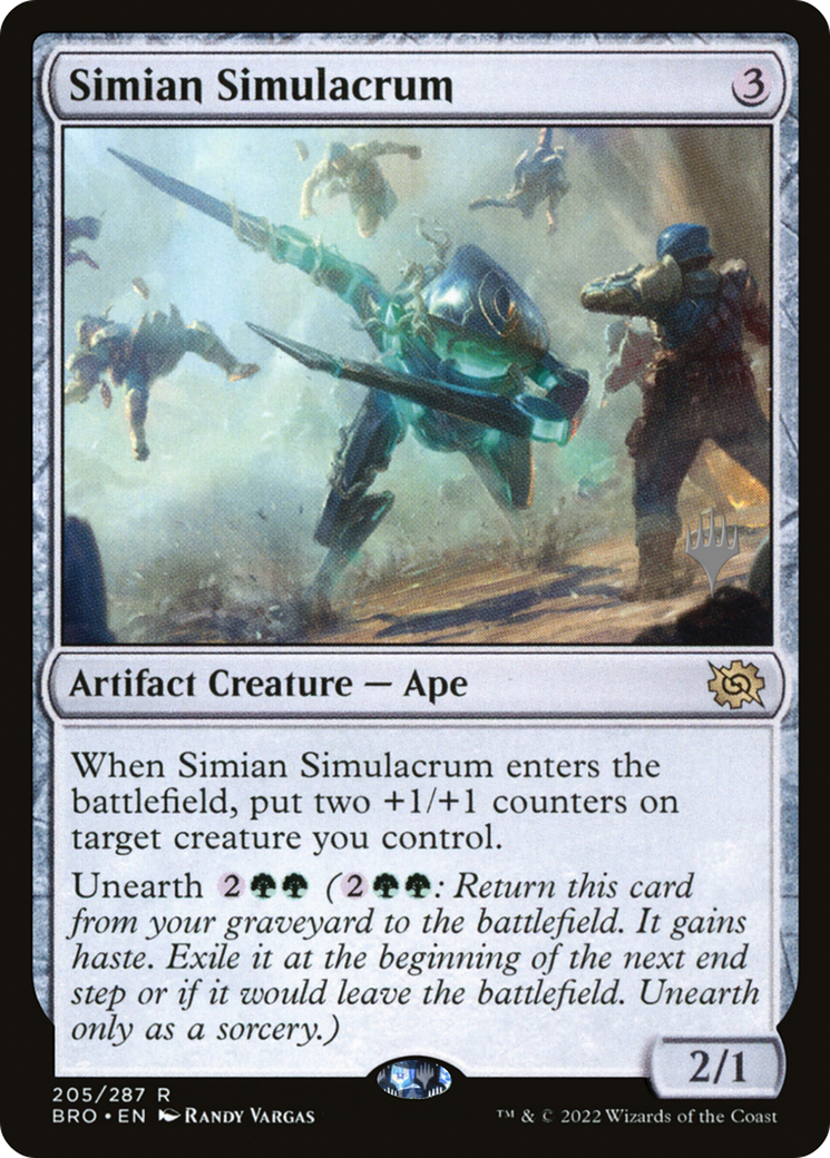 Image of Simian Simulacrum (PPBRO-205) - The Brothers' War Promos Foil