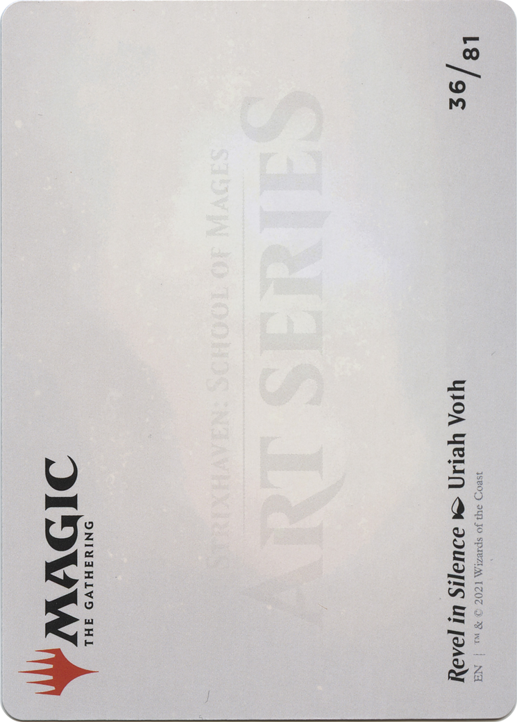 Image of Revel in Silence // Revel in Silence (ASTX-036) - Strixhaven Art Series (Borderless) Foil