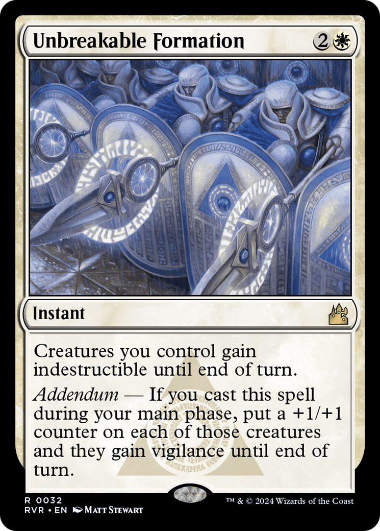 Image of Unbreakable Formation (RVR-032) - Ravnica Remastered Foil