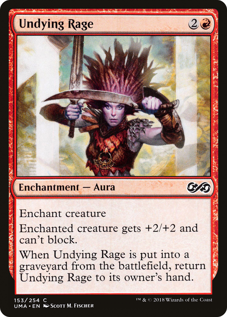 Image of Undying Rage (UMA-153) - Ultimate Masters Foil