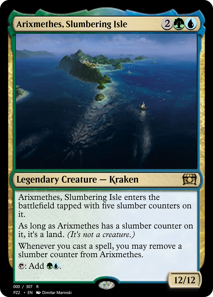 Image of Arixmethes, Slumbering Isle (PZ2-70715) - Treasure Chest Foil