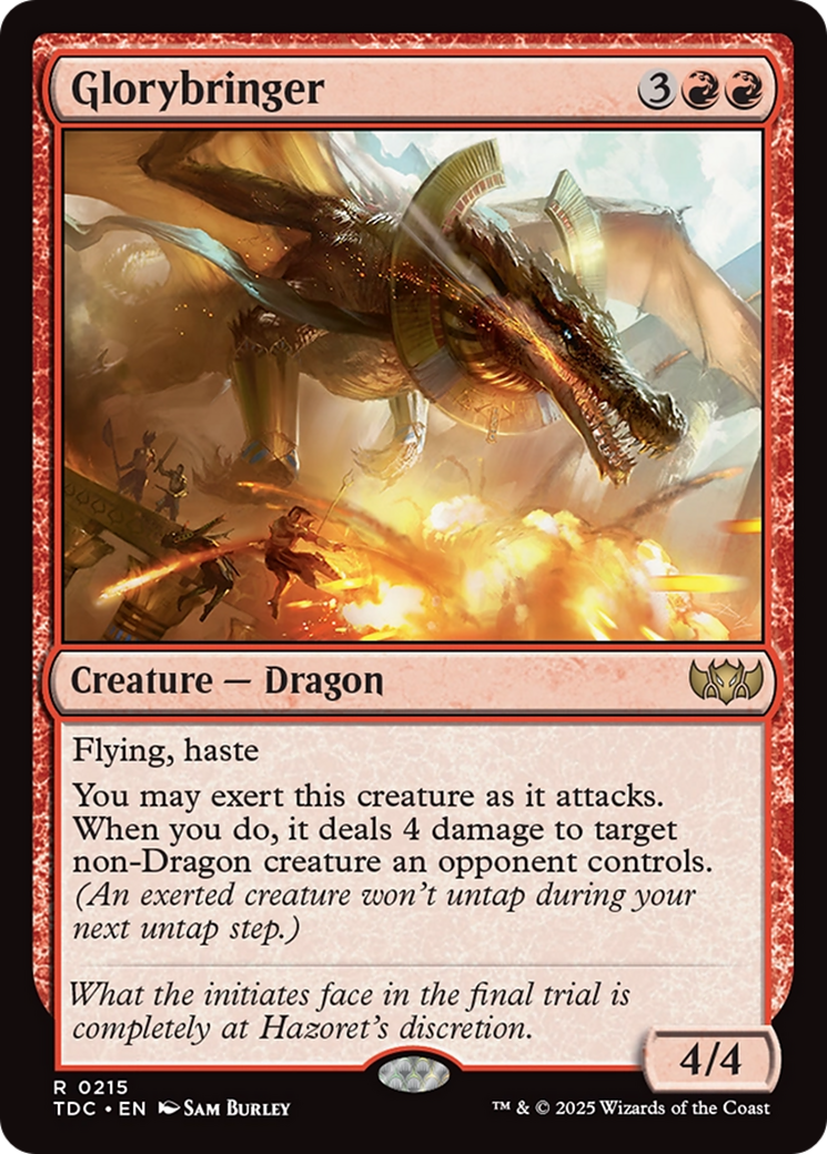 Image of Glorybringer (TDC-215) - Commander: Tarkir: Dragonstorm