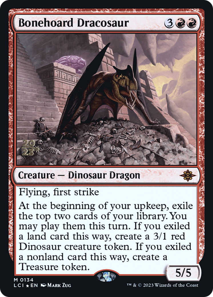 Image of Bonehoard Dracosaur (PRE-134) - The Lost Caverns of Ixalan Promos Foil