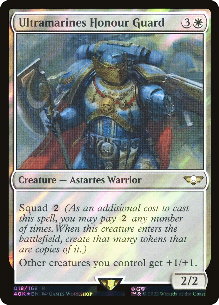 Image of Ultramarines Honour Guard (Surge Foil) (40K-018) - Warhammer 40,000 Commander Foil