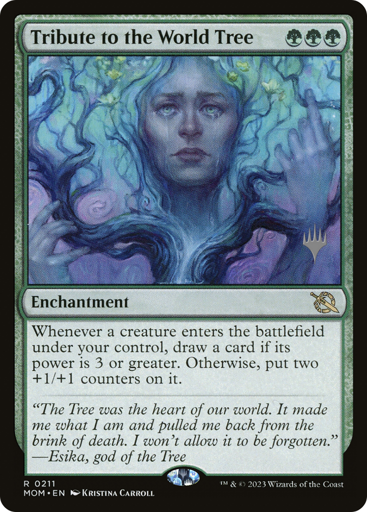 Image of Tribute to the World Tree (PPMOM-211) - March of the Machine Promos Foil