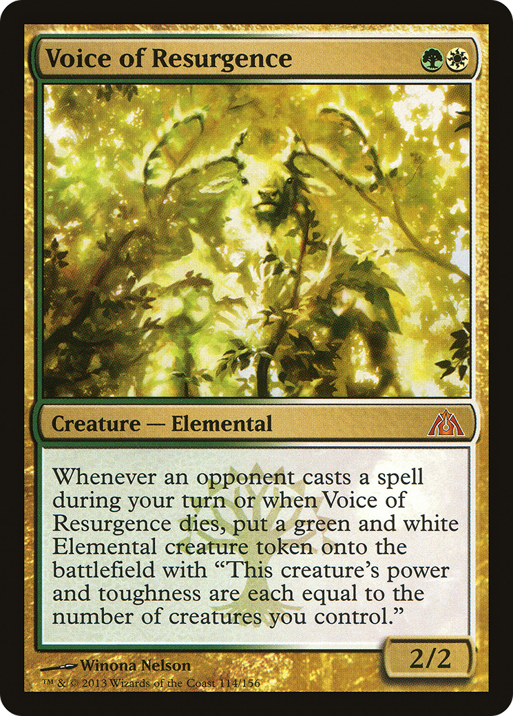 Image of Voice of Resurgence (DGM-114) - Dragon's Maze Foil