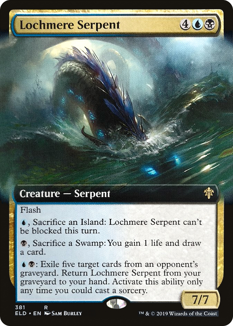 Image of Lochmere Serpent (Extended Art) (ELD-381) - Throne of Eldraine: (Extended Art) Foil