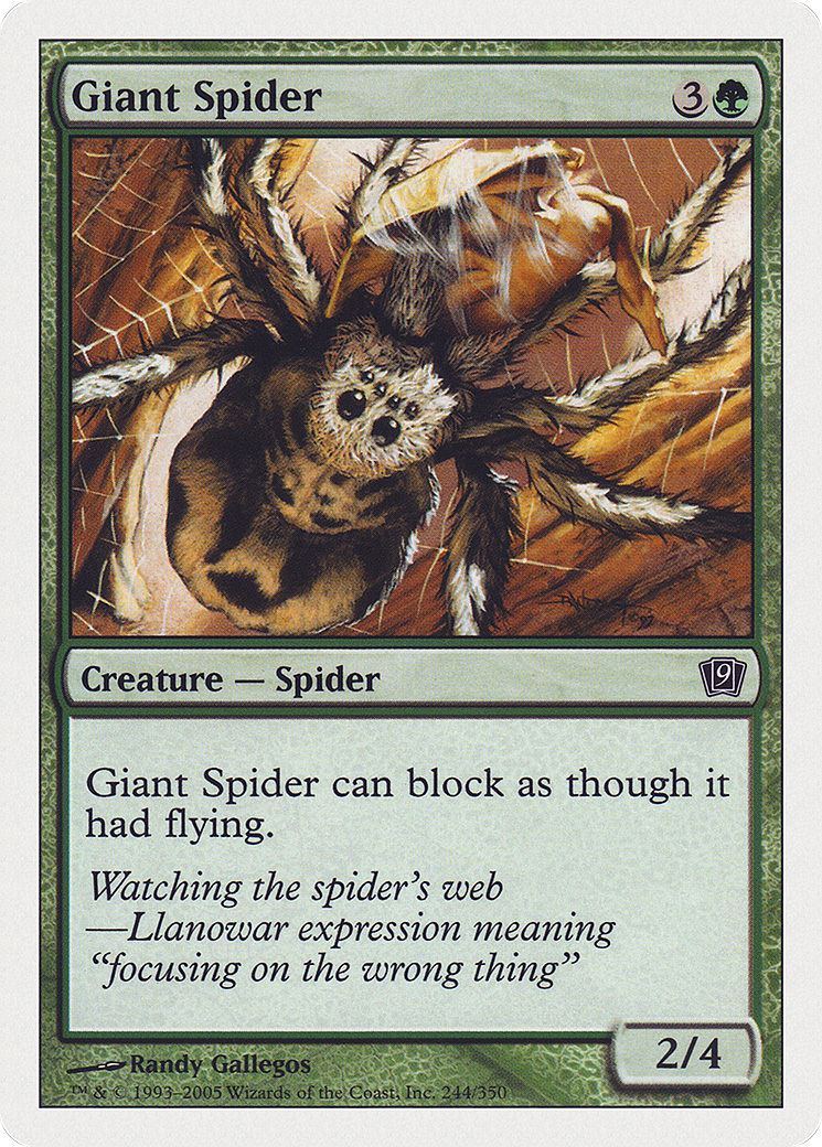 Image of Giant Spider (9ED-244) - 9th Edition Foil