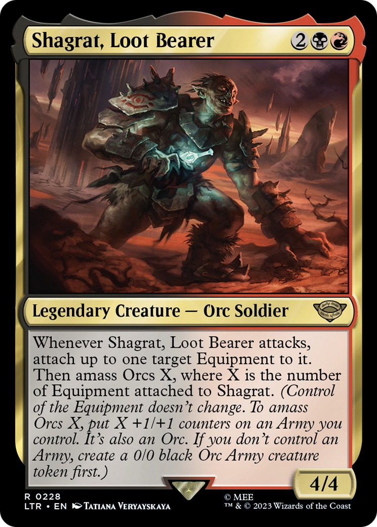 Image of Shagrat, Loot Bearer (LTR-228) - The Lord of the Rings: Tales of Middle-earth Foil