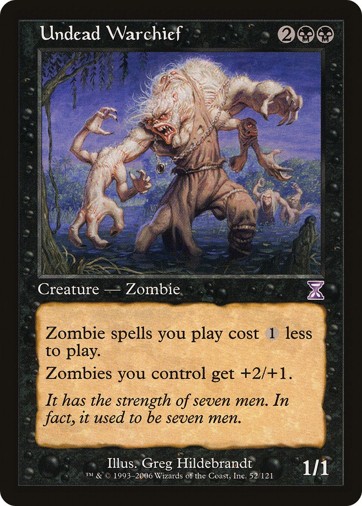 Image of Undead Warchief (TSB-052) - Time Spiral Timeshifted Foil