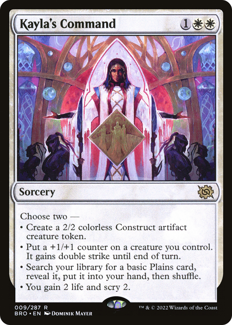 Image of Kayla's Command (BRO-009) - The Brothers' War Foil