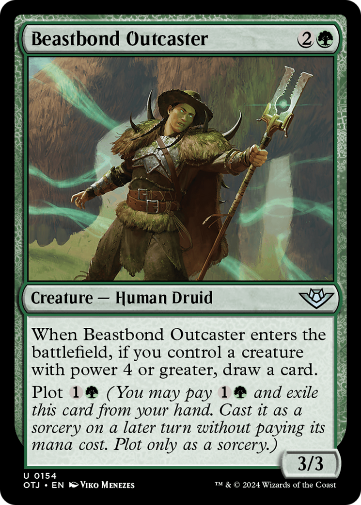 Image of Beastbond Outcaster (OTJ-154) - Outlaws of Thunder Junction Foil