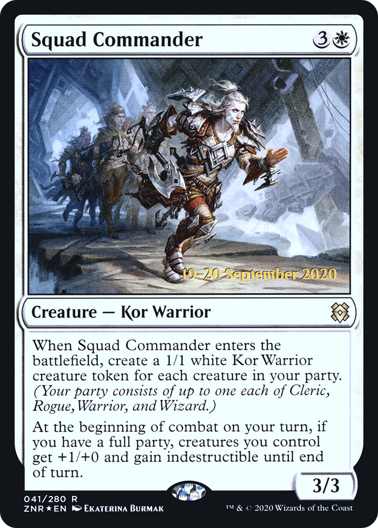 Image of Squad Commander (PRE-041) - Zendikar Rising Promos Foil